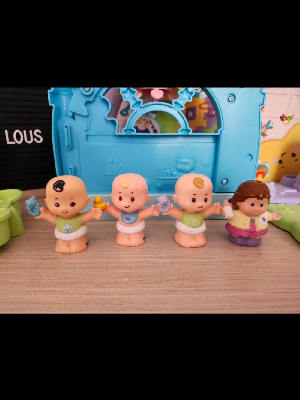 FREE Little People 3babies & mom BROKEN